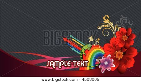 Flower Vector Composition
