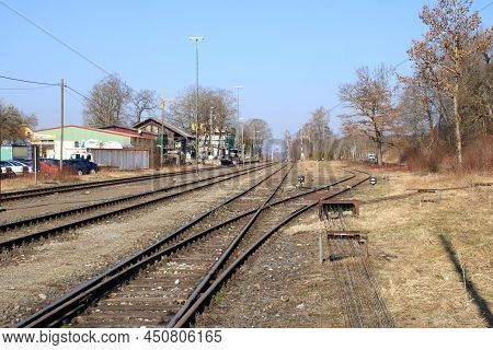Railway Line Between Alttann And Rossberg In Germany