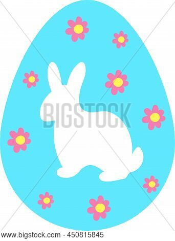 Painted Colorful Vector Easter Eggs Linear Set