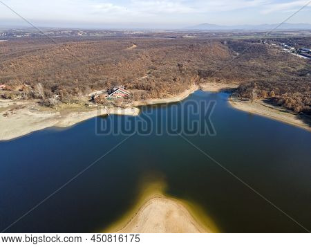 Aerial View Of The Forty Springs Reservoir, Bulgaria