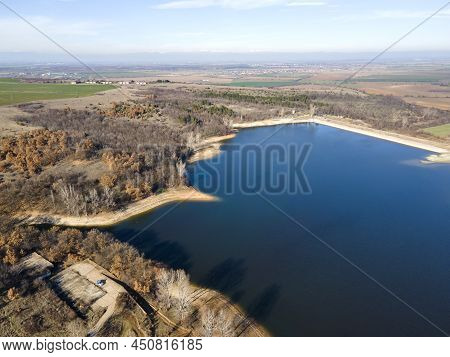 Aerial View Of The Forty Springs Reservoir, Bulgaria