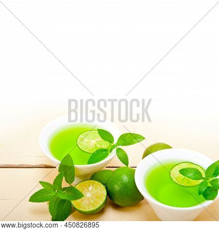Mint Infusion Tea Tisane With Lime