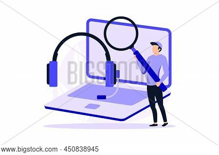 Customer Self Service Illustration Exclusive Design Inspiration.
