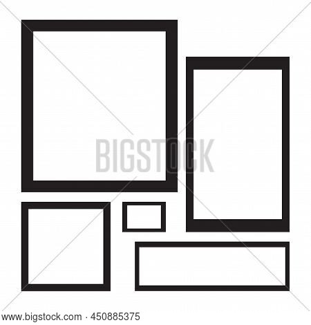 Sketch Icon With Rectangles Squares For Banner Design.vector Illustration. Stock Image.