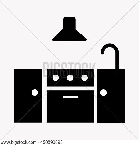 Kitchen - Linear Vector Icon. High Quality Black Style Vector Icons