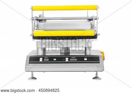 Tartlet Machine On White Background, Industrial Confectionery Tools