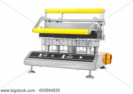 Tartlet Machine On White Background, Industrial Confectionery Tools