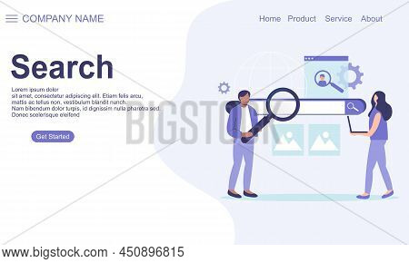 Search Concept For Landing Page Bes Logo