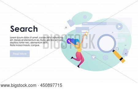 Search Concept For Landing Page Bes Logo