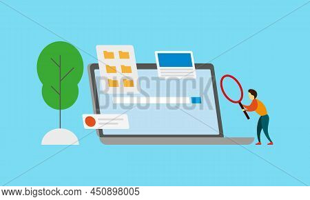 Search Concept For Landing Page Bes Logo