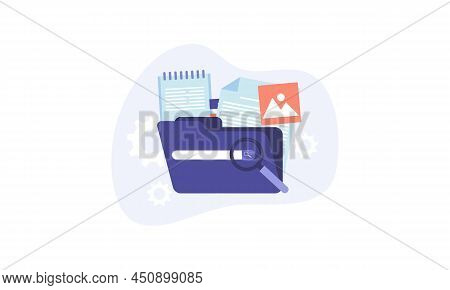Magnifying Glass With File Searching Bes Logo