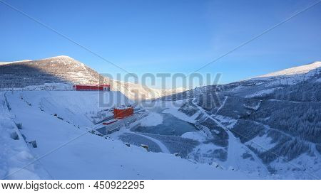 Kolyma Hydroelectric Power Station On The Kolyma River, Kolyma, Yakutia, Russia