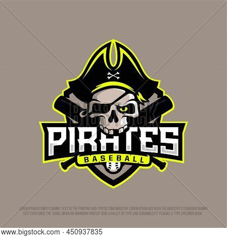 Modern Professional Emblem Logo With A Skull Image