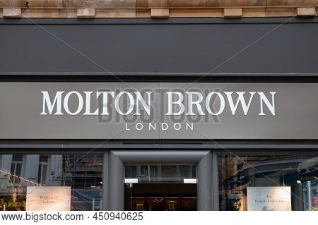 Belfast, Uk- Feb 19, 2022: Molton Brown Store  In Belfast Northern Ireland.