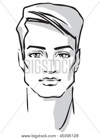 Man face