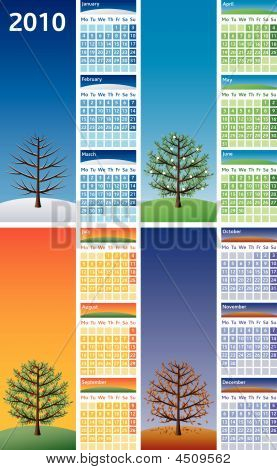 Kalendář 2010-Four Seasons
