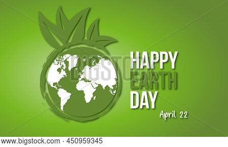 Earth Day. Environmental Protection Template For Banner, Card, Poster, Background.