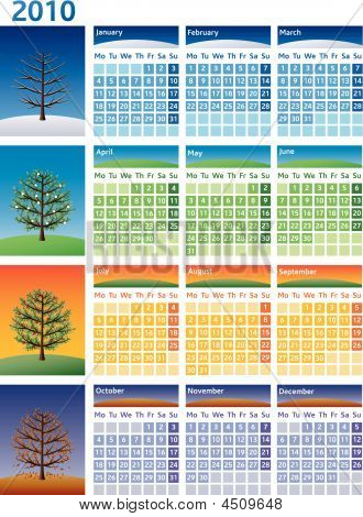 Kalendář 2010-Four Seasons