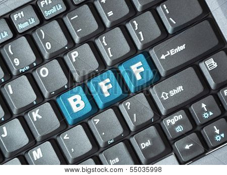 Bff key on keyboard ; Testing abbreviation for best friend forever