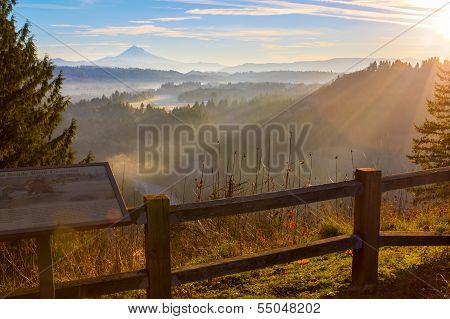 Mount Hood From Jonsrud Viewpoint.