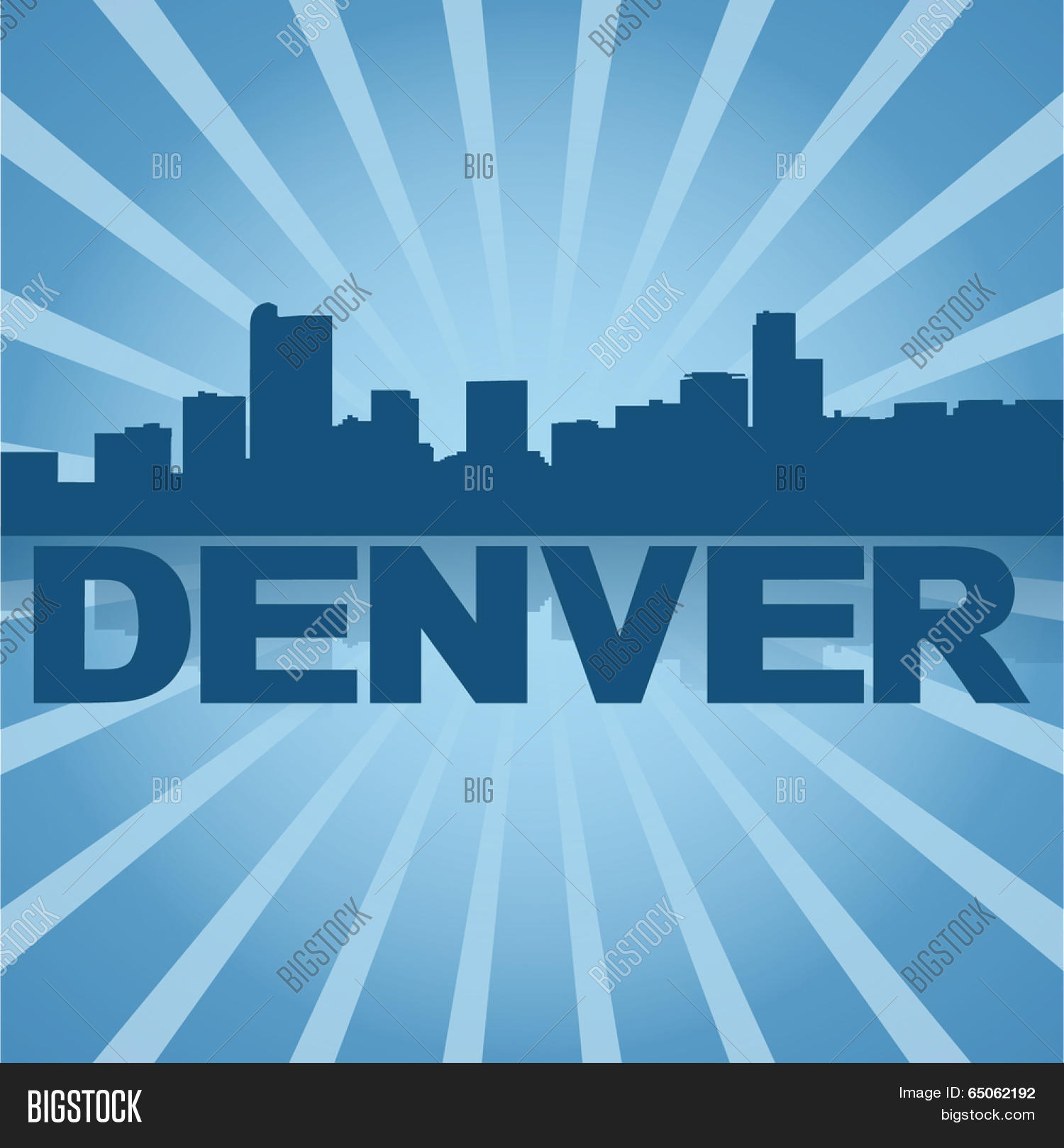 Denver Skyline Vector & Photo (Free Trial) | Bigstock
