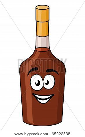 Cartoon bottle of alcohol or liqueur
