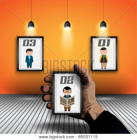 Original Style Infographic Template to display your data. 3D Effect and blend-made shadows, ready to cut and paste on evry surface