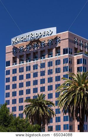 Landmark Knight Ridder Building In Downtown San Jose