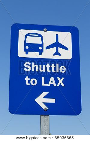 LAX Shuttle Sign