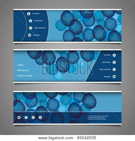 Web Design Elements - Header Design with Circles