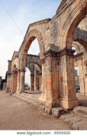 Syrien - kirken af St. Simeon - Qal'a Sim'an