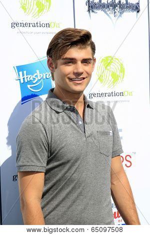 LOS ANGELES - JUL 27:  Garrett Clayton at the Variety's Power of Youth  at Universal Studios Backlot on July 27, 2013 in Los Angeles, CA