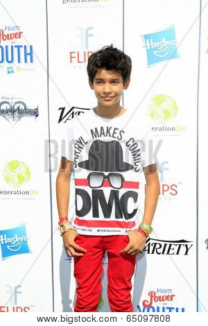 LOS ANGELES - JUL 27:  Xolo Mariduena at the Variety's Power of Youth  at Universal Studios Backlot on July 27, 2013 in Los Angeles, CA