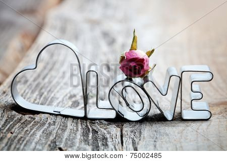 Baking love cookies for ValentineÃ?ÃÂ´s Day