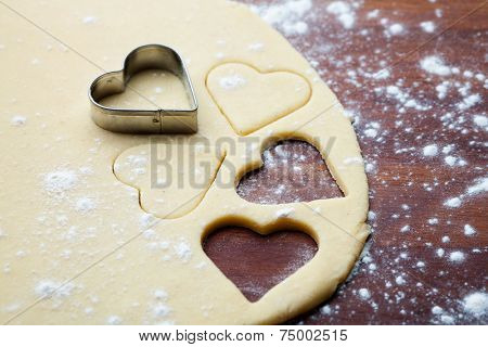 Baking love cookies for ValentineÃ?ÃÂ´s Day