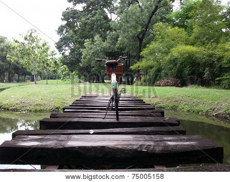 Bicycle in park