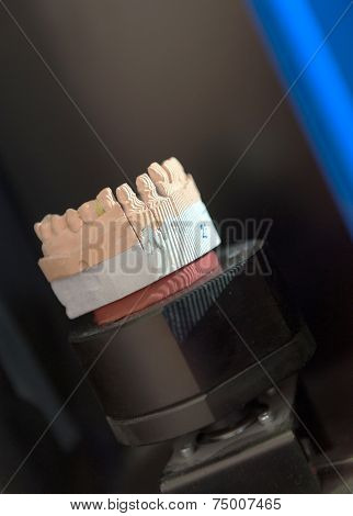 Technical shots on a dental prothetic laboratory