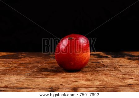 Nectarine With Hole In It