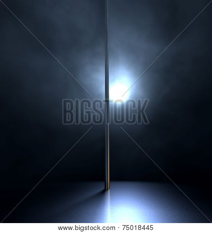 Stripper Pole Spotlit
