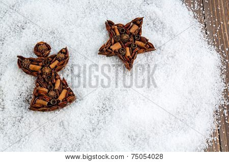 pretty decoration for christmas. symbol photo for a merry and peaceful christmas.