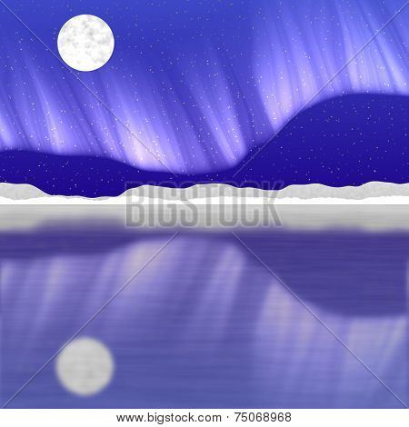 Arctic Pole Landscape Generated Hires Background