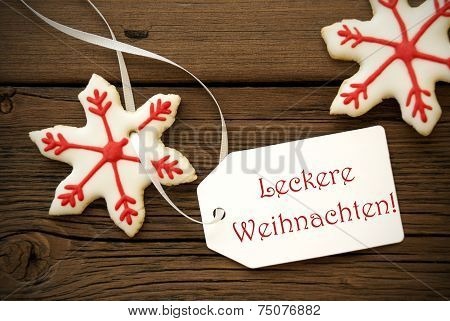 Leckere Weihnachten On A Label