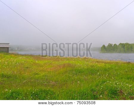 Fog on the lake