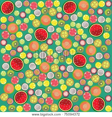 Fruit Background Round