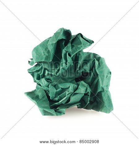 Crumpled piece of paper