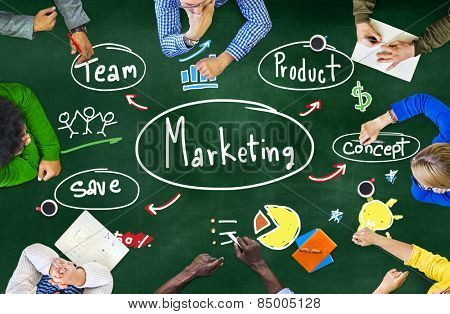 Marketing Strategy Team Business Commercial Advertising Concept