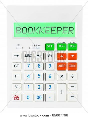 Calculator With Bookkeeper