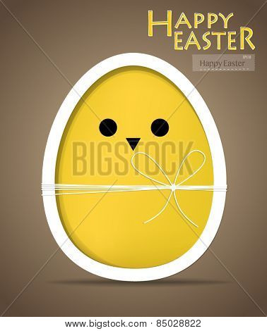 Happy easter cards with easter egg. Vector illustration.