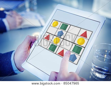 Sudoku Puzzle Problem Solving Leisure Games Concept