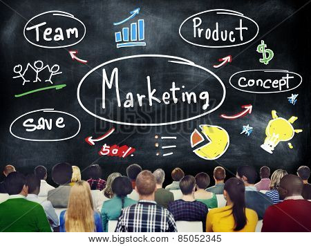 Marketing Strategy Team Business Commercial Advertising Concept
